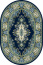 Standard Fatima s navy blue - ovál | 120x170