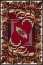 OPTIMAL Agawa dark red - obdelník | 180x260